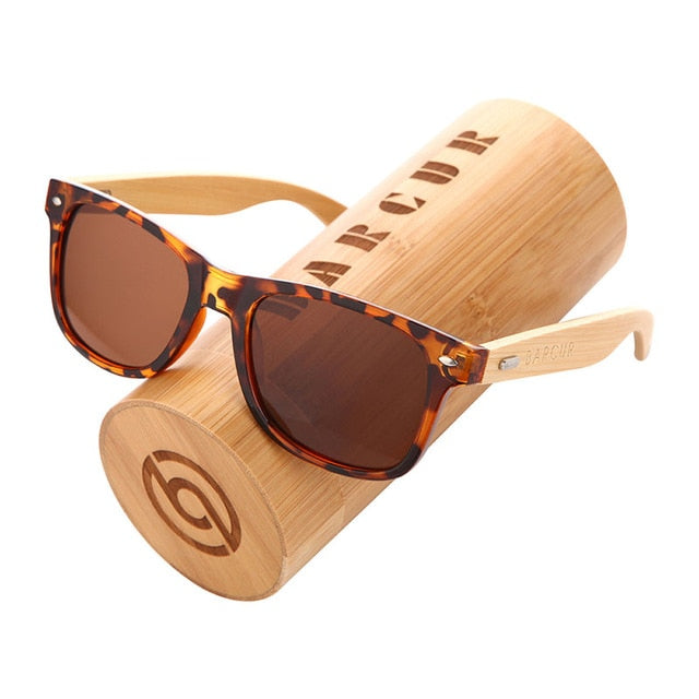 BARCUR 偏光竹製太陽眼鏡 男士木質太陽眼鏡 女士品牌原創木質眼鏡 Oculos de sol masculino