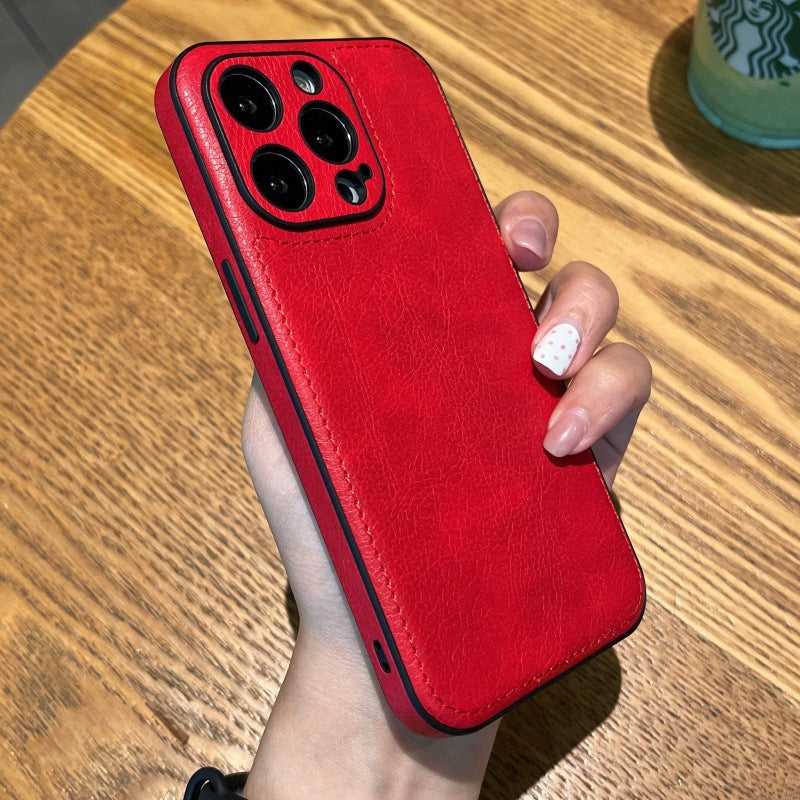 غطاء iPhone من الجلد الأصلي المتوافق مع جميع الموديلات